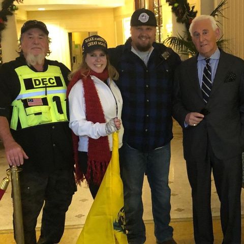 Haskins and other DEC members with Roger Stone