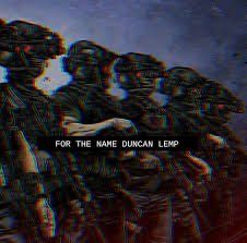 Boogaloo Propaganda vowing vengeance 'For the Name Duncan Lemp.' It's done in the 'Fashwave' style made popular by neo-Nazi terror groups like Atomwaffen Division.